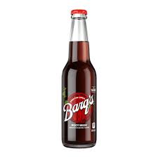 Barq's Crafted Root Beer Soda Glass Bottle